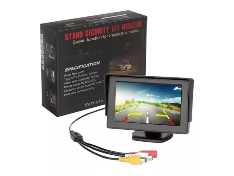 Monitor Veicular Tela 4.3 Vídeo Lcd P/ Câmera Ré Universal Monitor Veicular Tela 4.3 Vídeo Lcd P/ Câmera Ré Universal
